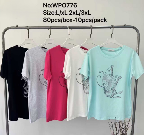 Bluzki damskie Roz L-3XL, Mix Kolor Paczka 10 szt